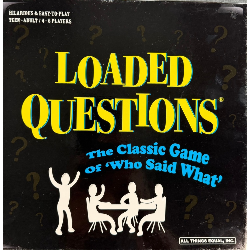 Loaded Questions Board Game All Things Equal The Classic Game of Who Said What